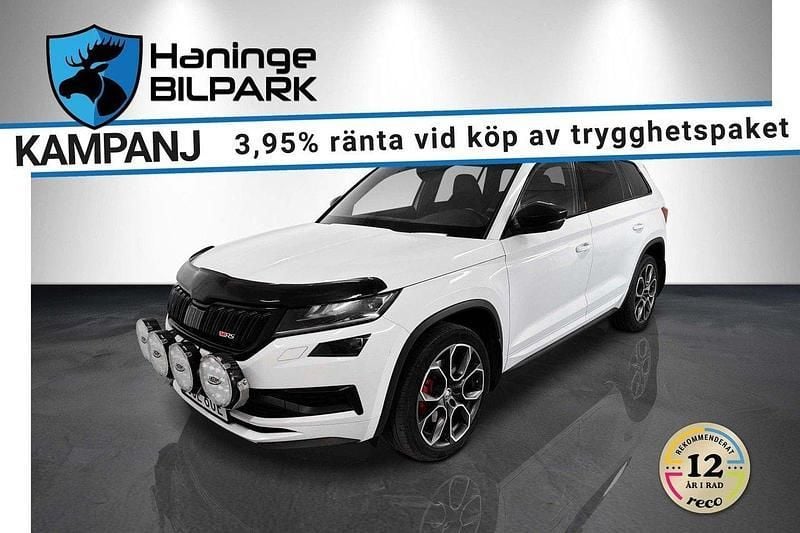 Vit Begagnad 2019 Skoda Kodiaq RS SUV | 329 900 kr (Marknadspris) - Bild 1/2