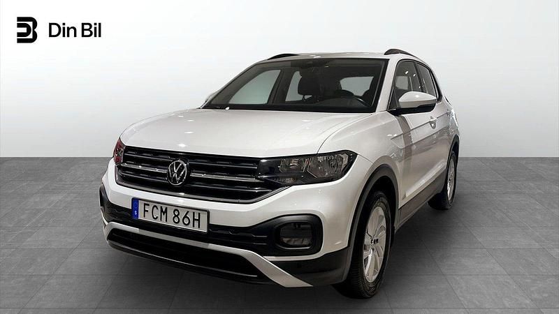 Vit Begagnad 2021 VW T-Cross Life SUV | 179 900 kr (Marknadspris) - Bild 1/4