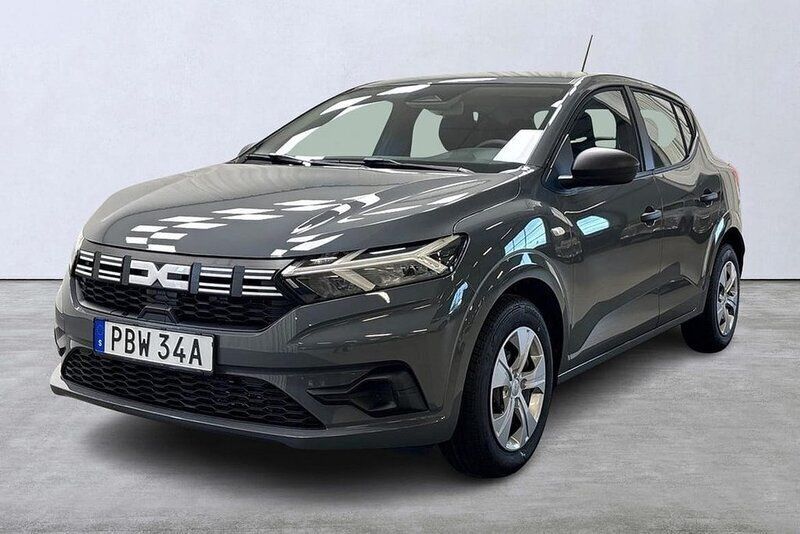 Grå Ny 2024 Dacia Sandero Essentiel Halvkombi | 184 800 kr (Marknadspris) - Bild 1/4