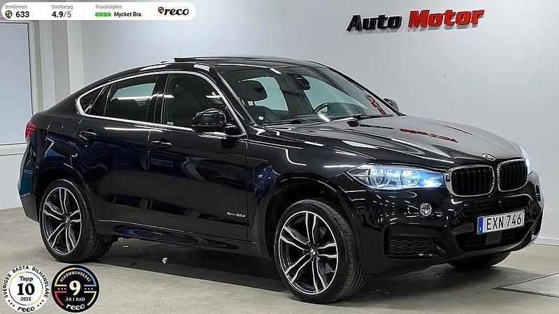 Svart Begagnad 2017 BMW X6 M Sport SUV | 369 900 kr (Marknadspris) - Bild 1/4