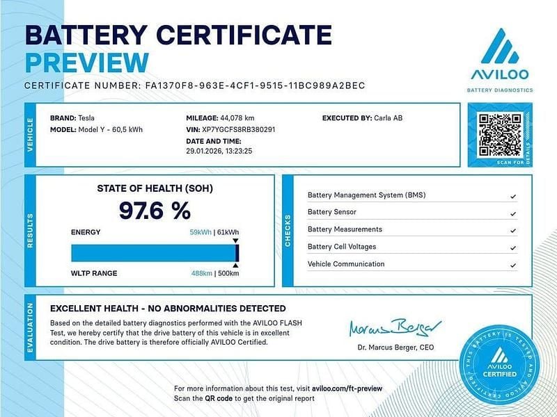 Begagnad Tesla Model Y Standard Range 250 kW (340 HK) 2024 Vit SUV