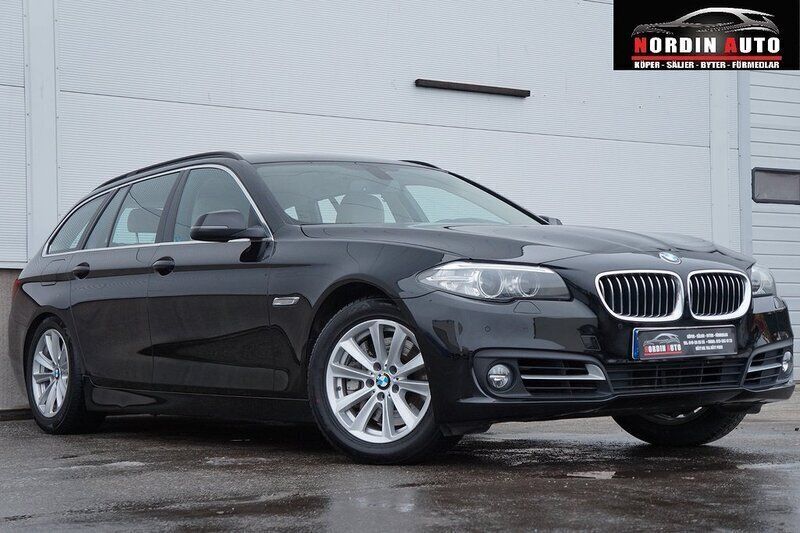 Svart Begagnad 2016 BMW 530 Kombi | 269 900 kr (Marknadspris) - Bild 1/4