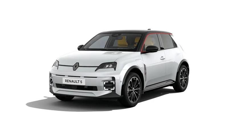 Vit Ny 2025 Renault 5 E-Tech Iconic Halvkombi | 419 900 kr (Marknadspris) - Bild 1/4