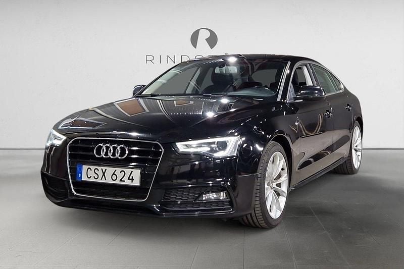 Svart Begagnad 2014 Audi A5 Sportback S-Line Halvkombi | 129 900 kr (Marknadspris) - Bild 1/3