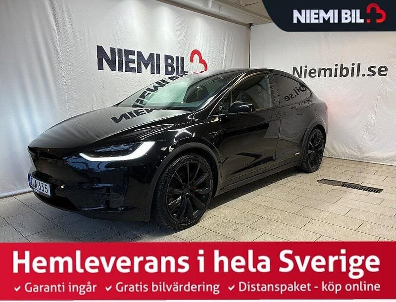 Svart Begagnad 2018 Tesla Model X SUV | 459 900 kr (Dyr) - Bild 1/3