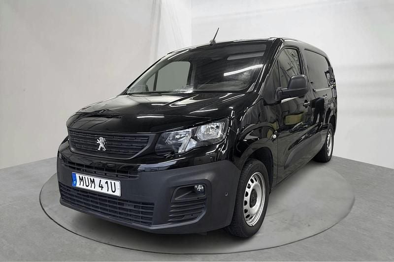 Svart Begagnad 2021 Peugeot Partner Van | 149 000 kr (Superpris) - Bild 1/4
