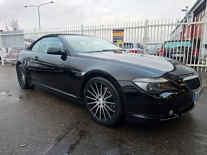 Svart Begagnad 2006 BMW 630 Cabriolet Cab | 169 200 kr - Bild 1/4