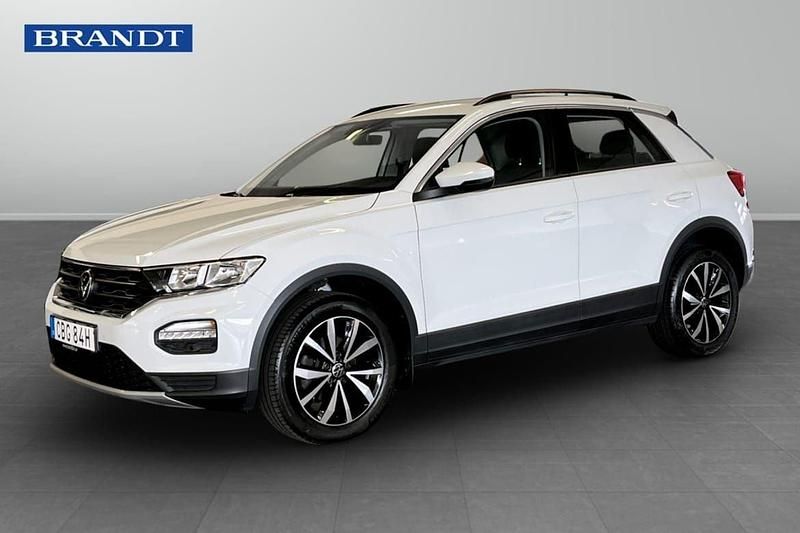 Vit Begagnad 2021 VW T-Roc SUV | 189 900 kr (Marknadspris) - Bild 1/4
