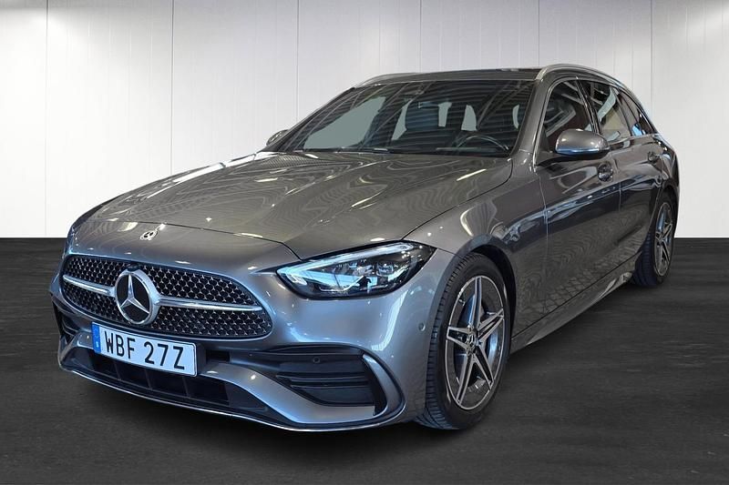 Svart Begagnad 2024 Mercedes C200 AMG line Kombi | 439 900 kr (Lite dyr) - Bild 1/4