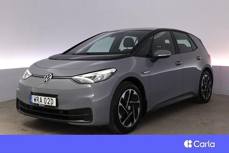 Grå Begagnad 2022 VW ID.3 Comfortline Halvkombi | 282 900 kr (Lite dyr) - Bild 1/4