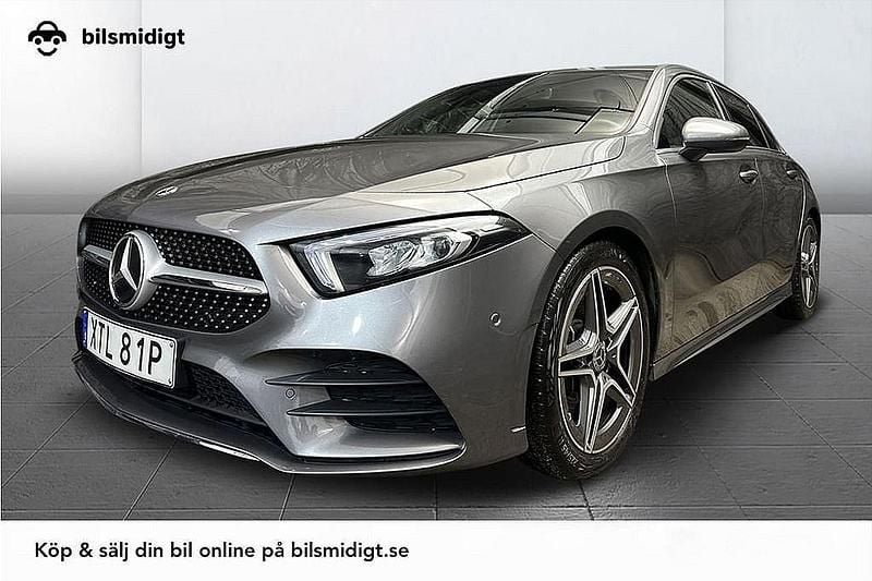 Mörkgrå Begagnad 2020 Mercedes A250 AMG Halvkombi | 287 900 kr (Bra pris) - Bild 1/3