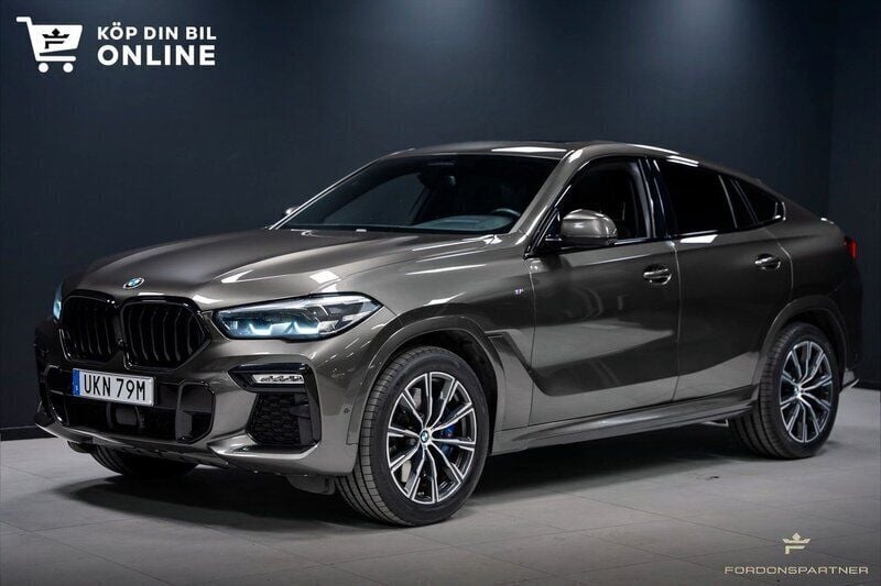 Ljusbrun Begagnad 2020 BMW X6 M Sport SUV | 649 900 kr - Bild 1/4
