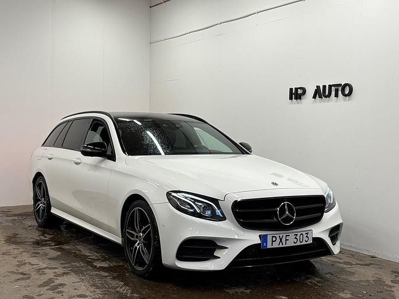 Vit Begagnad 2017 Mercedes E220 AMG Kombi | 254 900 kr (Bra pris) - Bild 1/4