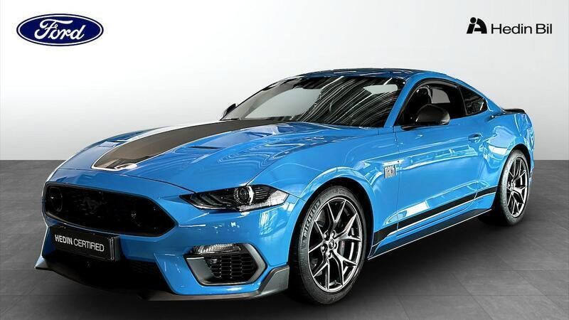 Blå Begagnad 2022 Ford Mustang Mach 1 Sportkupé | 729 900 kr - Bild 1/4