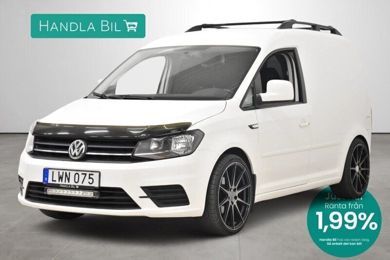 Vit Begagnad 2016 VW Caddy Minibuss | 139 800 kr (Dyr) - Bild 1/3