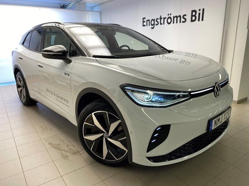 Vit Begagnad 2023 VW ID.4 GTX SUV | 459 000 kr (Lite dyr) - Bild 1/4