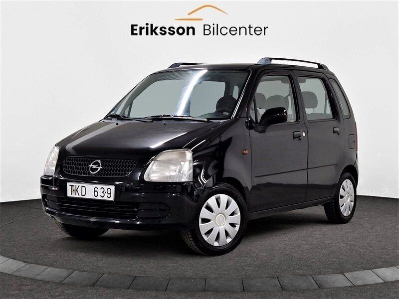 Svart Begagnad 2002 Opel Agila Halvkombi | 12 900 kr (Bra pris) - Bild 1/4