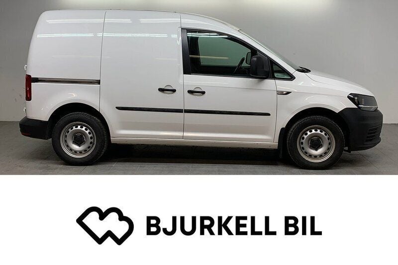 Candy white Begagnad 2019 VW Caddy Minibuss | 129 900 kr (Marknadspris) - Bild 1/4