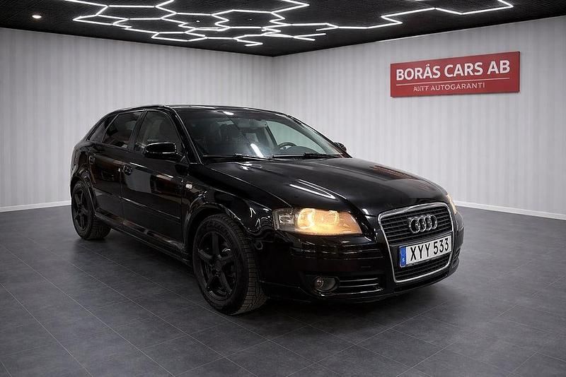 Svart Begagnad 2006 Audi A3 Sportback Halvkombi | 51 900 kr (Marknadspris) - Bild 1/4