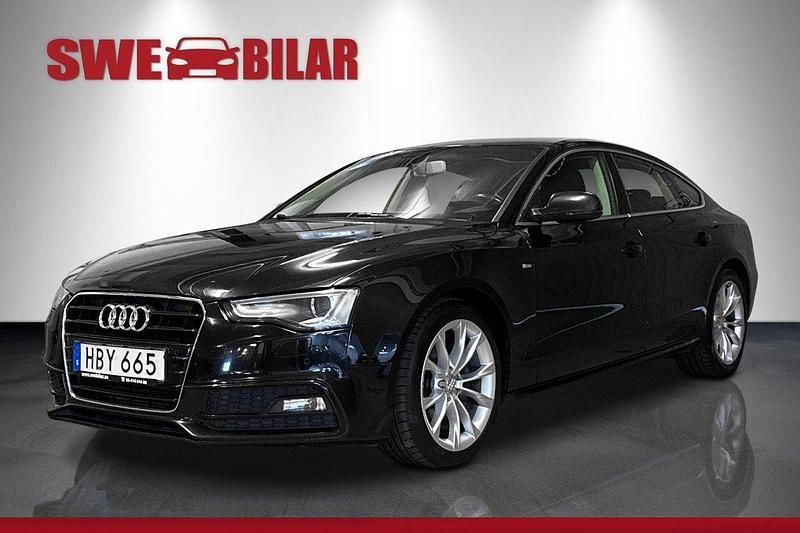 Svart Begagnad 2015 Audi A5 Sportback S-Line Halvkombi | 149 900 kr (Lite dyr) - Bild 1/4