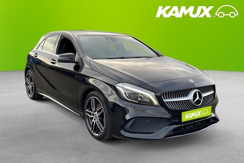 Svart Begagnad 2018 Mercedes A180 Style Halvkombi | 149 600 kr (Bra pris) - Bild 1/3