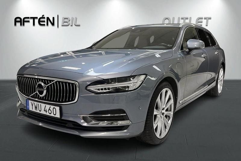 Blå ( mussel blue ) Begagnad 2018 Volvo V90 Inscription Kombi | 259 900 kr (Superpris) - Bild 1/3