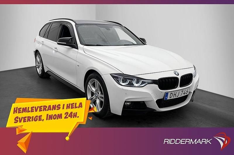 Vit Begagnad 2018 BMW 320 M Sport Kombi | 209 900 kr (Marknadspris) - Bild 1/3