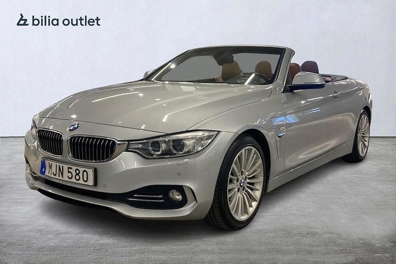 Silver Begagnad 2014 BMW 428 Luxury Line Cab | 234 900 kr (Marknadspris) - Bild 1/4