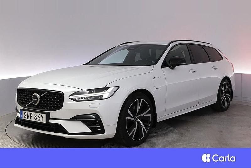 Vit Begagnad 2021 Volvo V90 R-Design Kombi | 389 900 kr (Marknadspris) - Bild 1/4