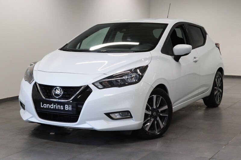 Vit Begagnad 2022 Nissan Micra Acenta Halvkombi | 159 000 kr (Marknadspris) - Bild 1/4
