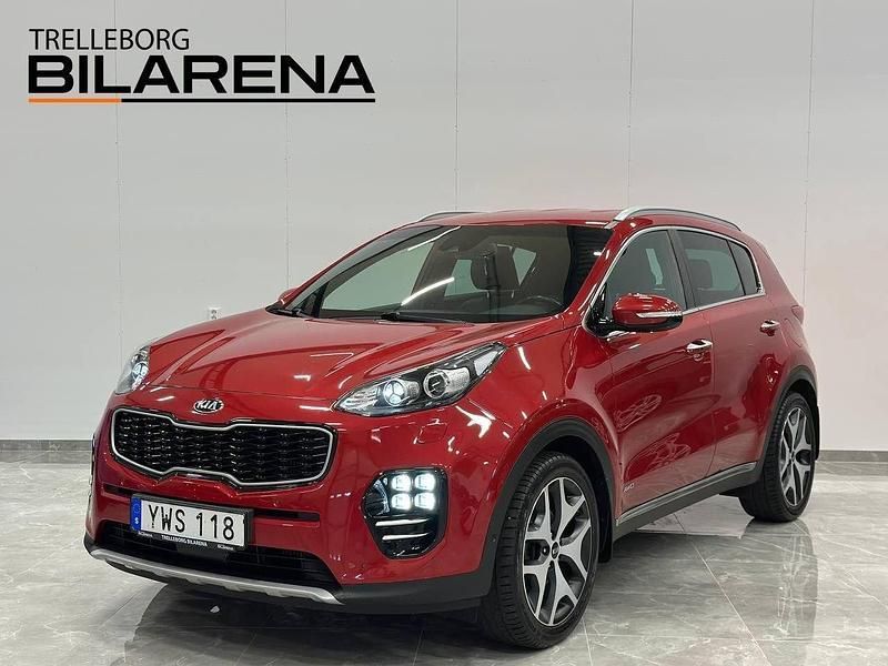 Röd Begagnad 2017 Kia Sportage GT-Line SUV | 199 900 kr (Bra pris) - Bild 1/4
