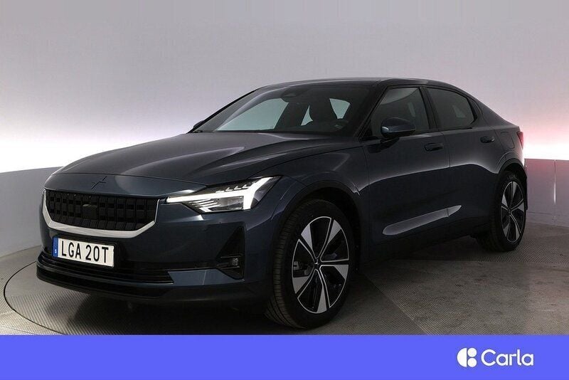 Mörkblå (blå) Begagnad 2021 Polestar 2 Pilot Sedan | 389 900 kr (Bra pris) - Bild 1/4