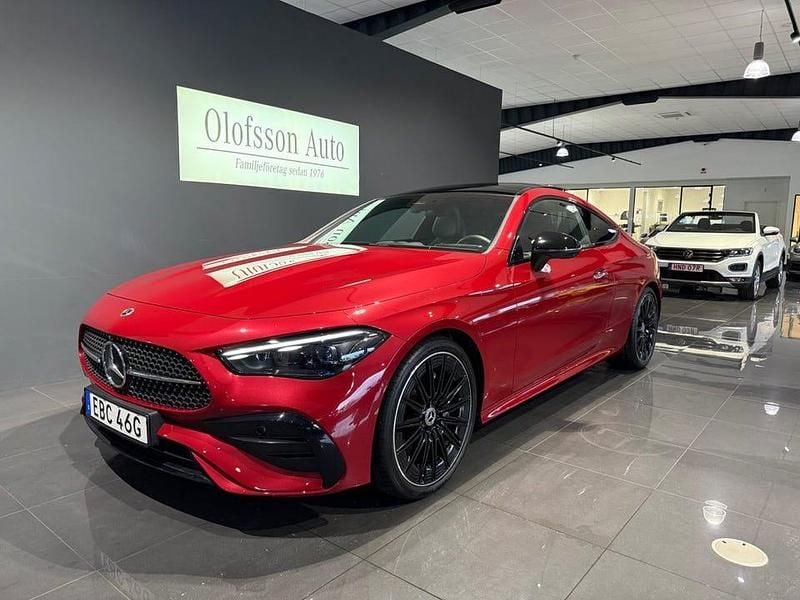 Röd Begagnad 2024 Mercedes CLE300 Premium Sportkupé | 595 000 kr (Bra pris) - Bild 1/4