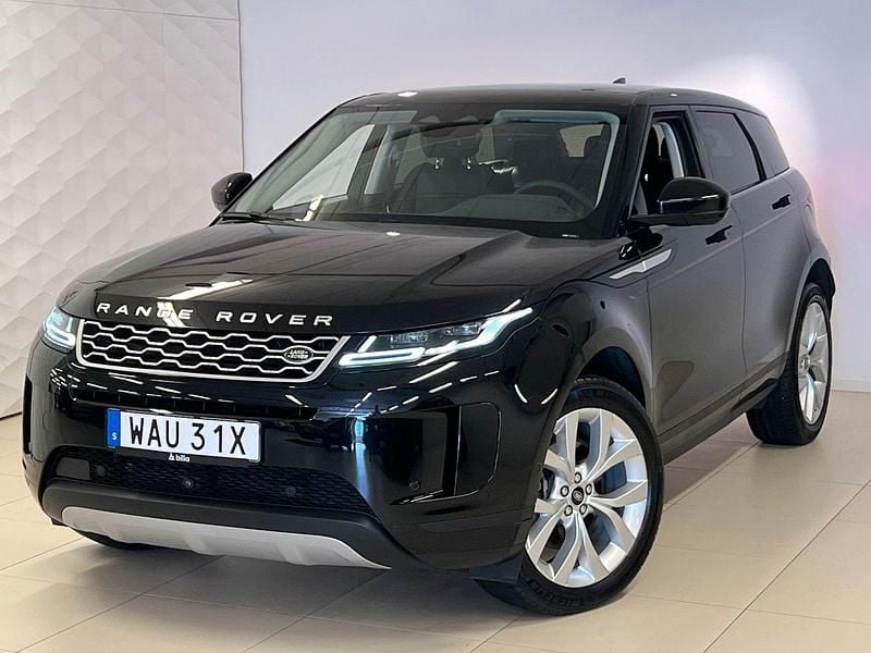 Svart (santorini black metallic) Begagnad 2023 Land Rover Range Rover evoque SE SUV | 559 000 kr (Bra pris) - Bild 1/4