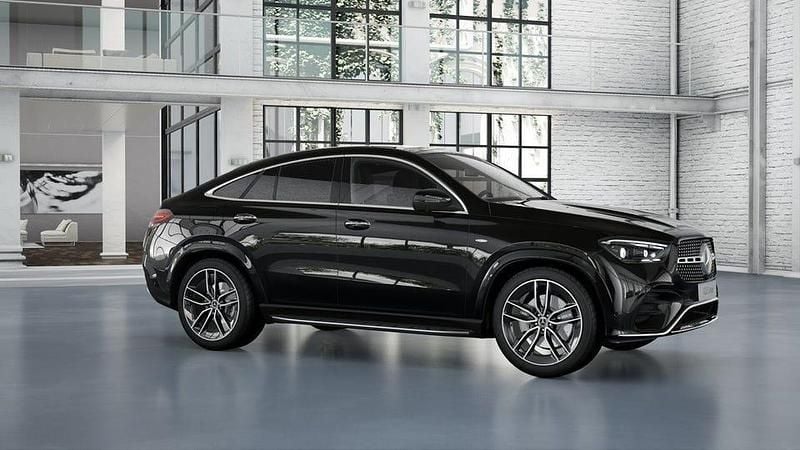 Ny Mercedes GLE350 333 HK (244 kW) 2025 Obsidiansvart metallic Sportkupé