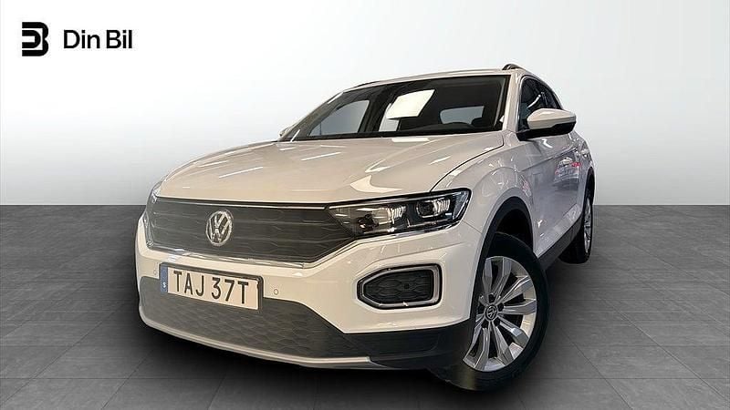 Pure white Begagnad 2019 VW T-Roc SUV | 179 900 kr (Marknadspris) - Bild 1/4