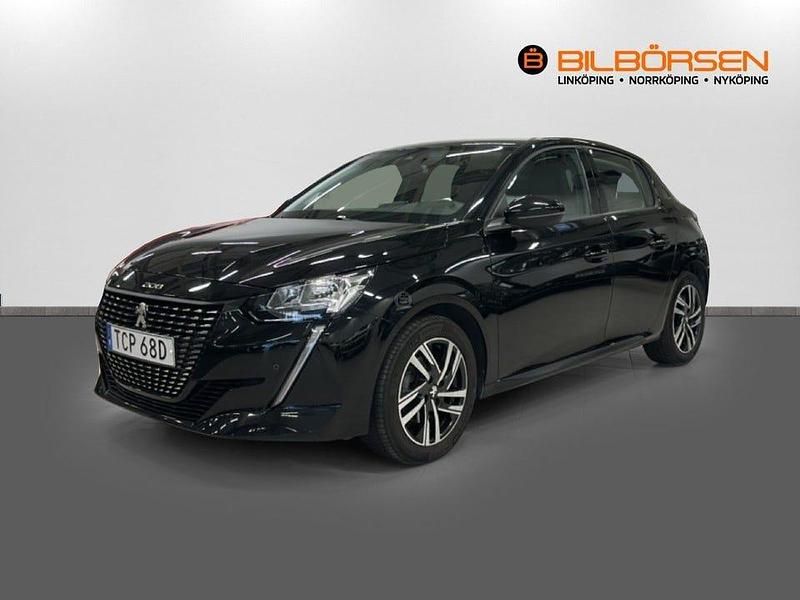Svart Begagnad 2019 Peugeot 208 Allure Halvkombi | 129 900 kr (Bra pris) - Bild 1/4