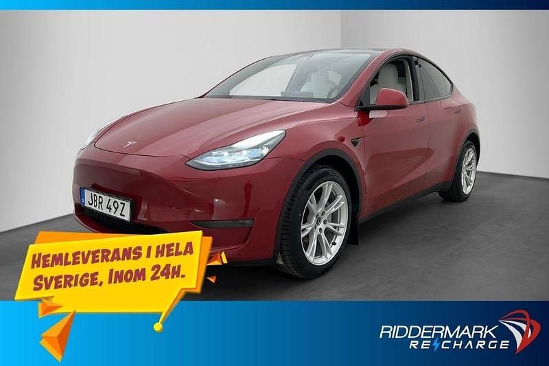 Röd Begagnad 2021 Tesla Model Y Long Range AWD SUV | 374 800 kr (Marknadspris) - Bild 1/4