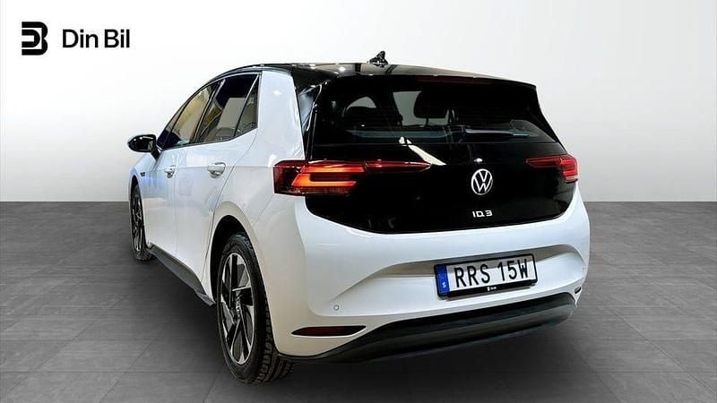 Begagnad VW ID.3 Comfortline 150 kW (204 HK) 2021 Vit Halvkombi