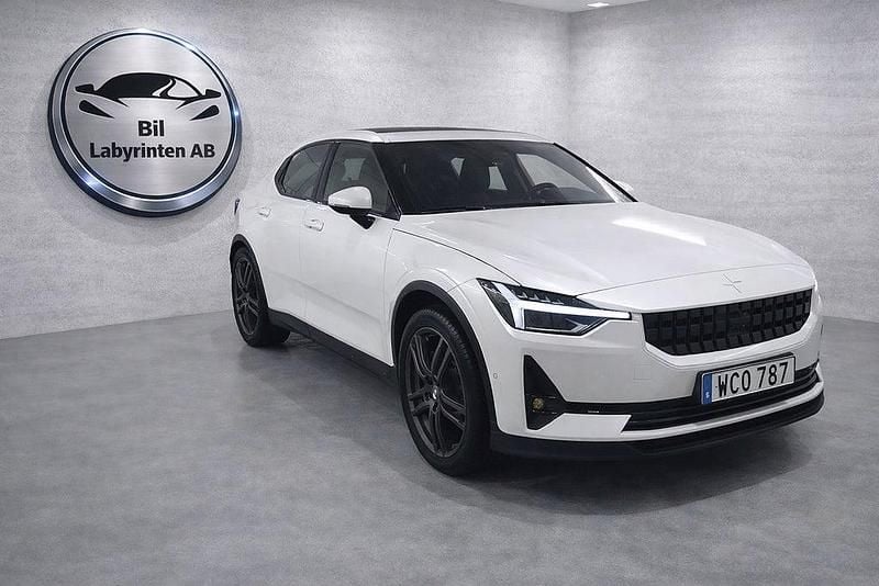 Begagnad Polestar 2 Long Range Dual motor 309 kW (421 HK) 2022 Vit Halvkombi