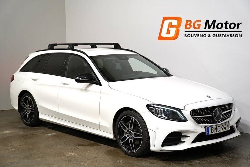 Vit Begagnad 2019 Mercedes C220 AMG line Kombi | 257 900 kr (Marknadspris) - Bild 1/3