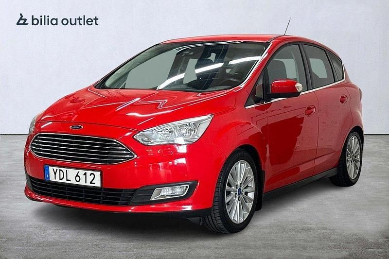 Röd Begagnad 2016 Ford C-MAX Titanium Minibuss | 84 900 kr (Marknadspris) - Bild 1/3