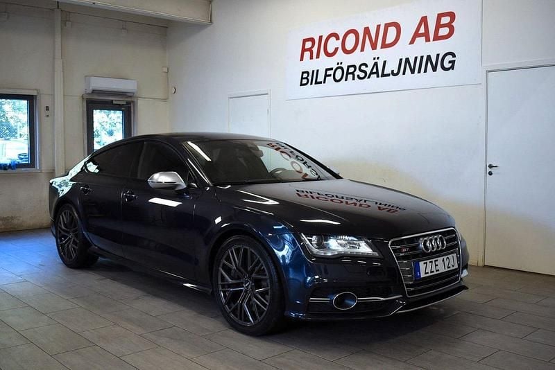 Mörkblå Begagnad 2013 Audi S7 Sportback S-Line Halvkombi | 299 900 kr - Bild 1/4