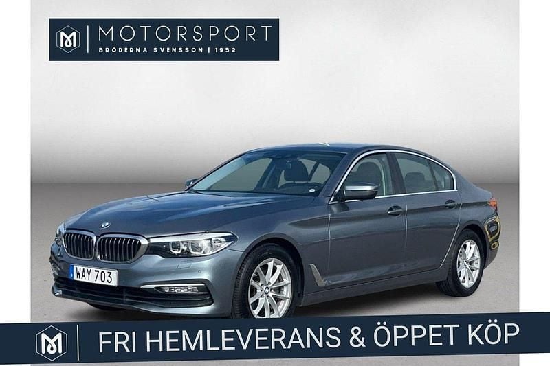 Blå Begagnad 2017 BMW 520 Sedan | 247 900 kr (Superpris) - Bild 1/3