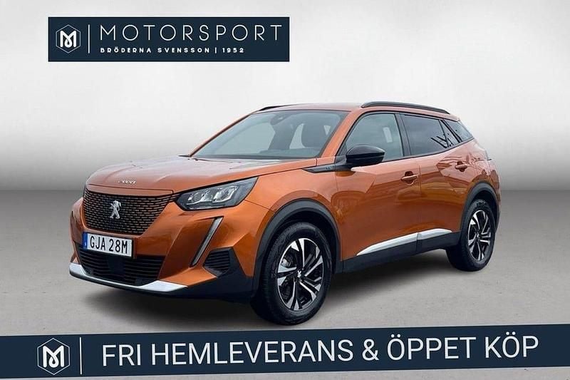 Begagnad Peugeot e-2008 100 kW (136 HK) 2023 Orange metallic SUV