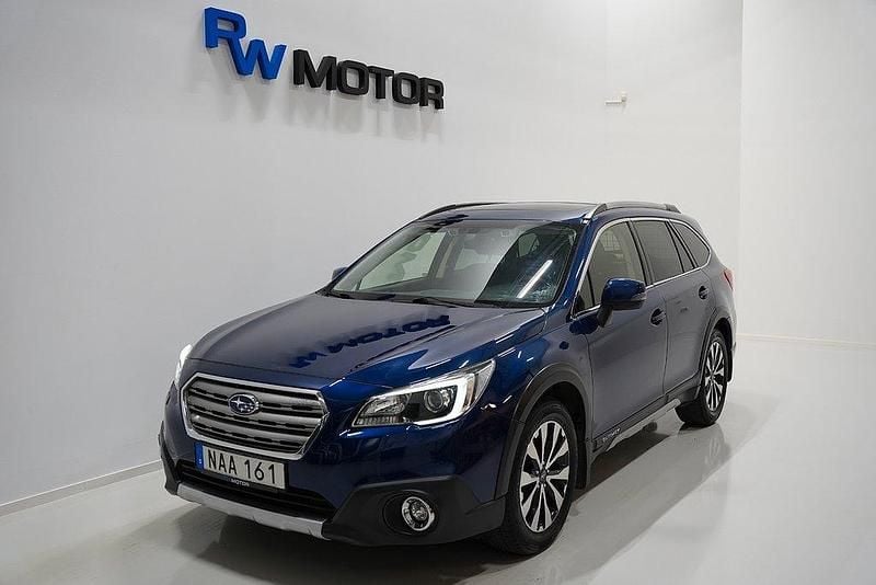 Blå Begagnad 2015 Subaru Outback SUV | 184 600 kr (Lite dyr) - Bild 1/4
