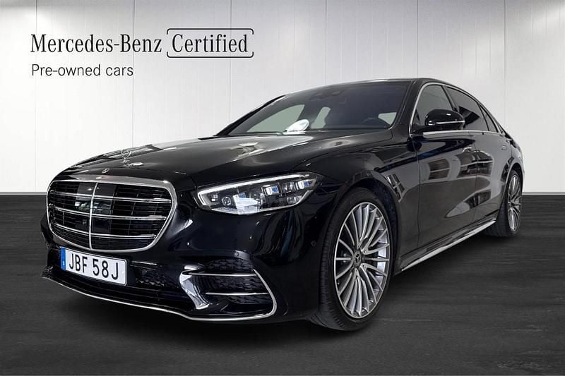 Svart (black) Begagnad 2025 Mercedes S450 Business Sedan | 1 649 000 kr - Bild 1/4