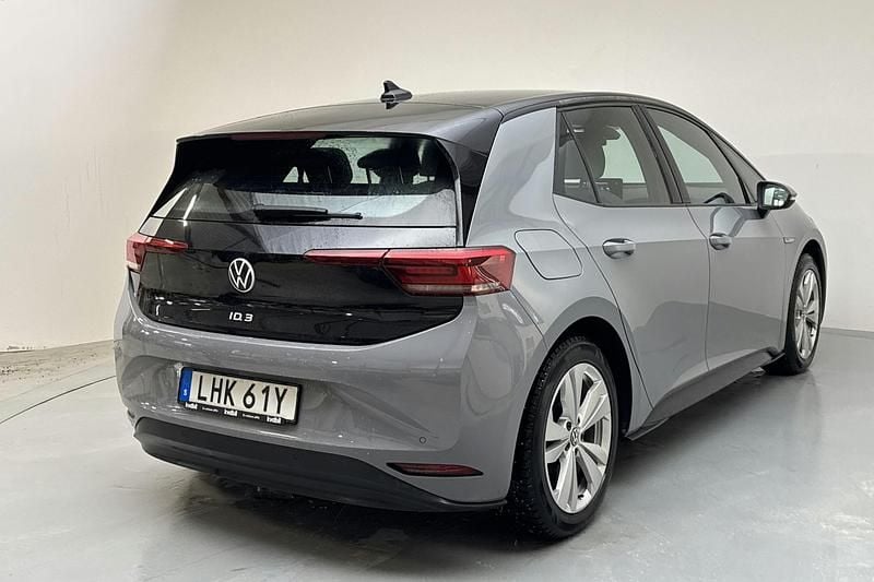 Begagnad VW ID.3 Pro Performance 150 kW (204 HK) 2021 Grå Halvkombi