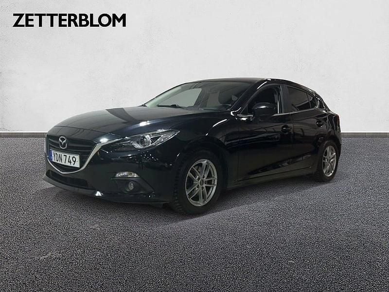 Svart Begagnad 2016 Mazda 3 Vision Kombi | 139 900 kr (Marknadspris) - Bild 1/4