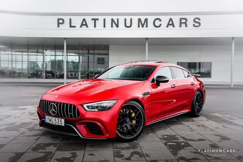 Röd Begagnad 2018 Mercedes AMG GT 63 AMG Sportkupé | 1 149 000 kr (Dyr) - Bild 1/4